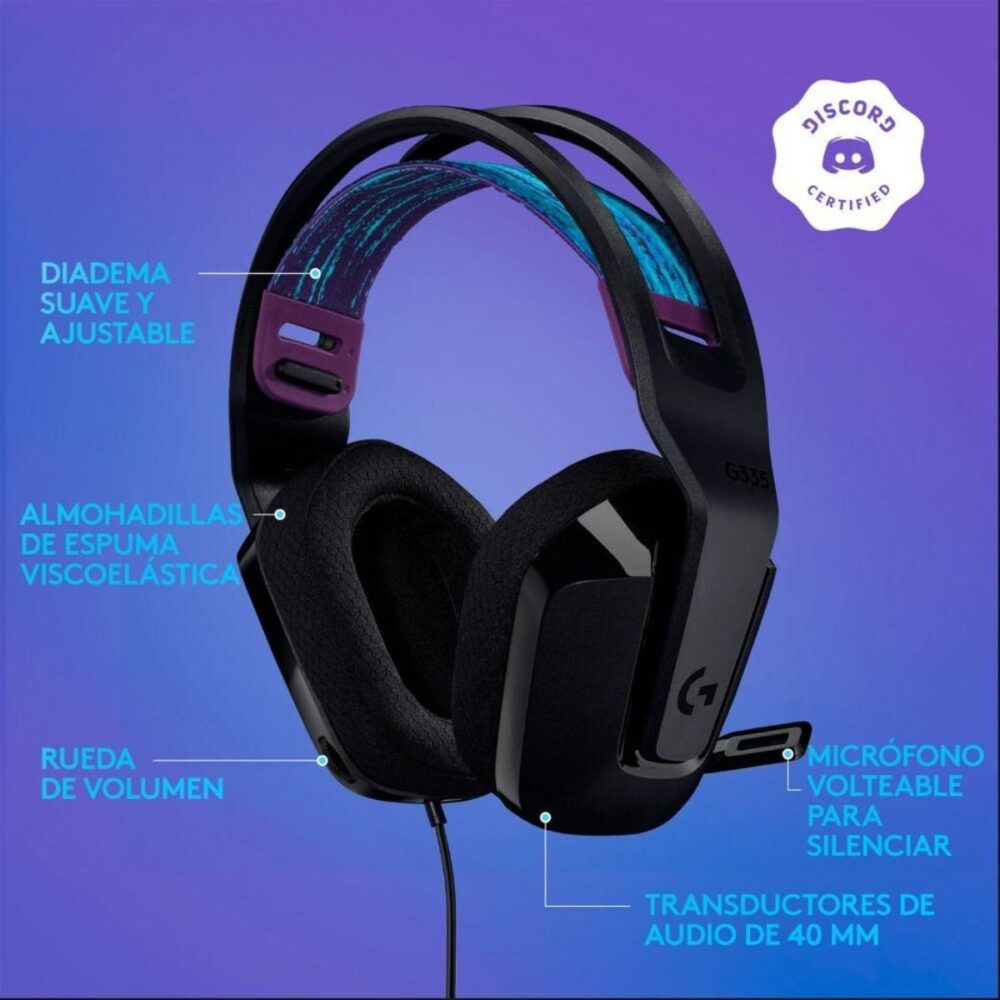 LOGITECH DIADEMA PC-WIRED GAMING-BLACK