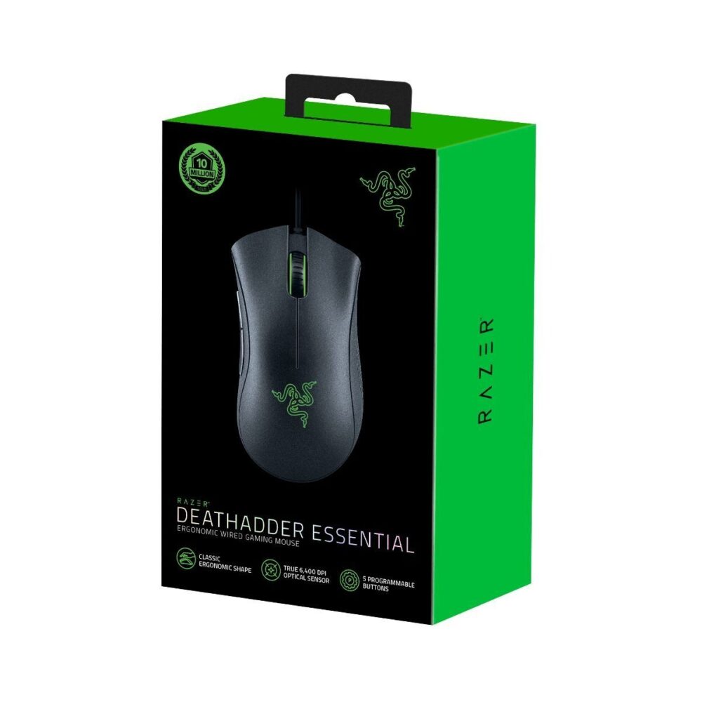 RAZER DEATHADDER MOUSE ESSENTIAL ERGO. NEGRO