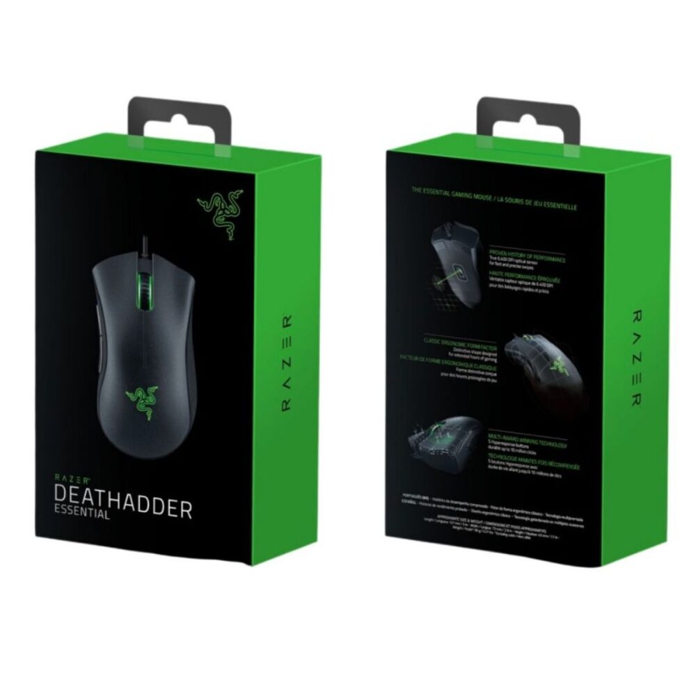 RAZER DEATHADDER MOUSE ESSENTIAL ERGO. NEGRO