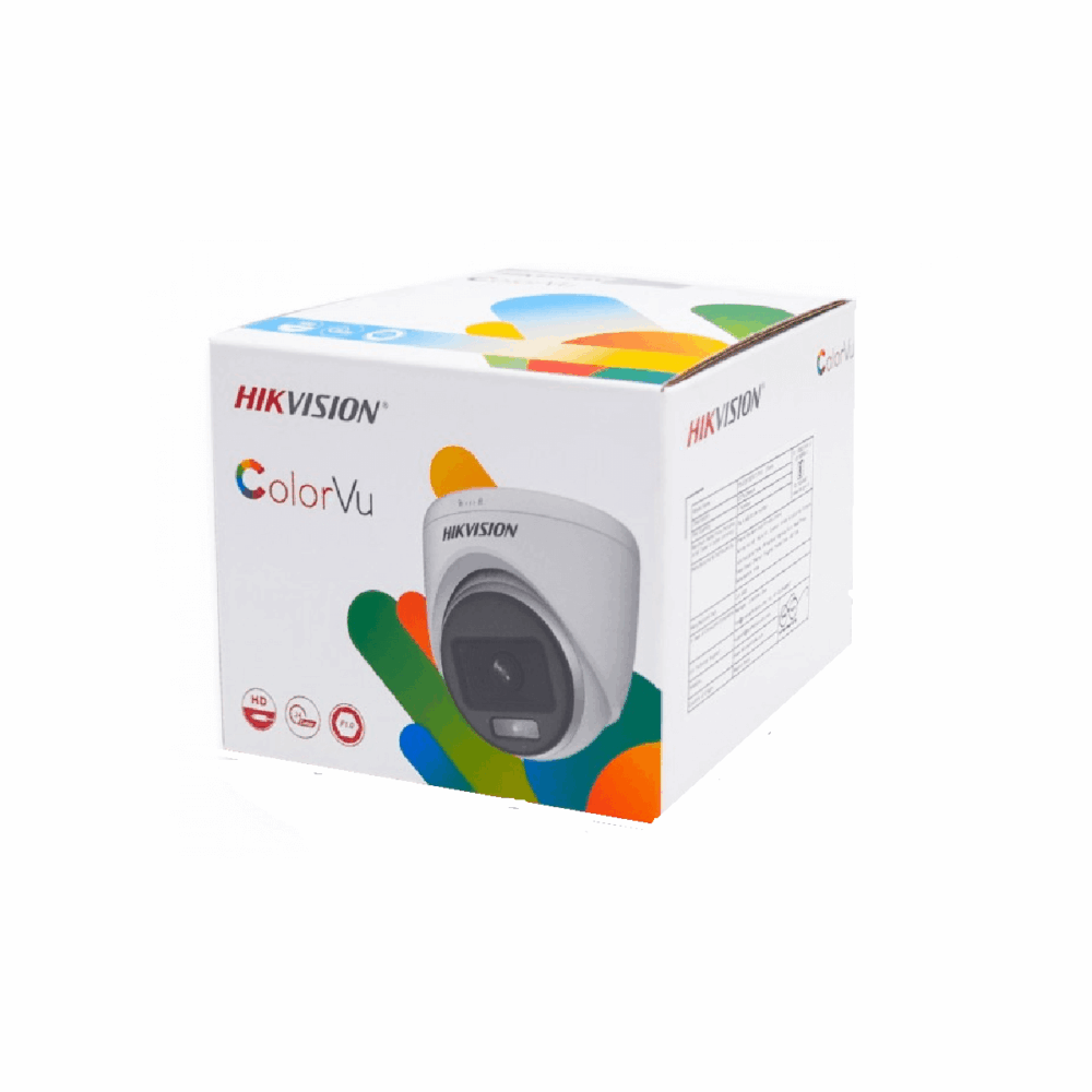 Turret TURBOHD 2 Megapixel (1080p) / Lente 2.8 mm / 20 mts IR + 20 mts Luz Blanca / Gran Angular 105° / Exterior IP67 / Micrófono Integrado / dWDR / 4 Tecnologías / Metal