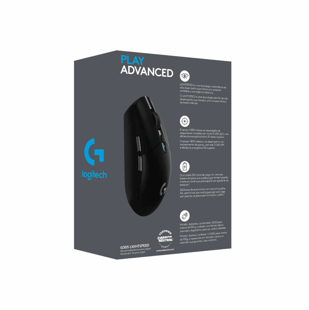 LOGITECH MOUSE G305 PARA JUEGOS INGTSPEE