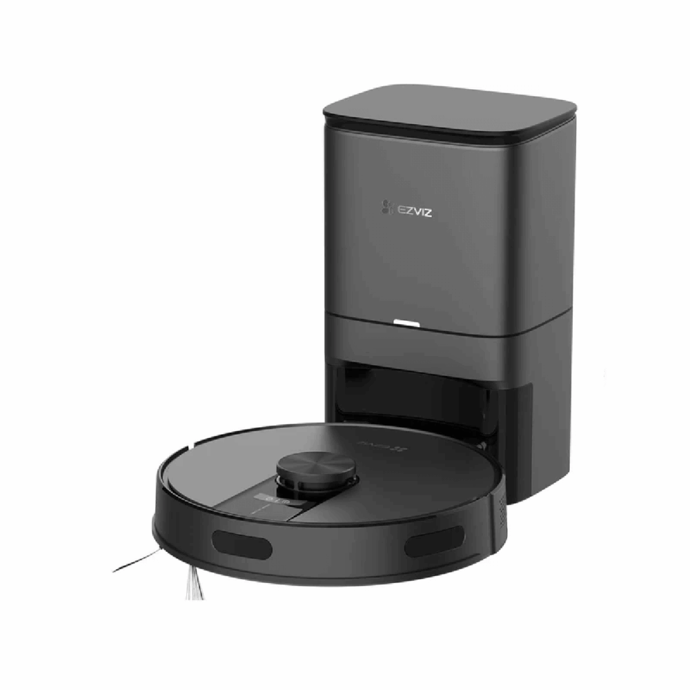 ASPIRADORA ROBOT WIFI CONTROL POR APLICACIÓN, 4.000PA DE SUCCION ASPIRA Y FRIEGA NAVEGACION INTELIGENTE LIDAR. NEGRA EZVIZ