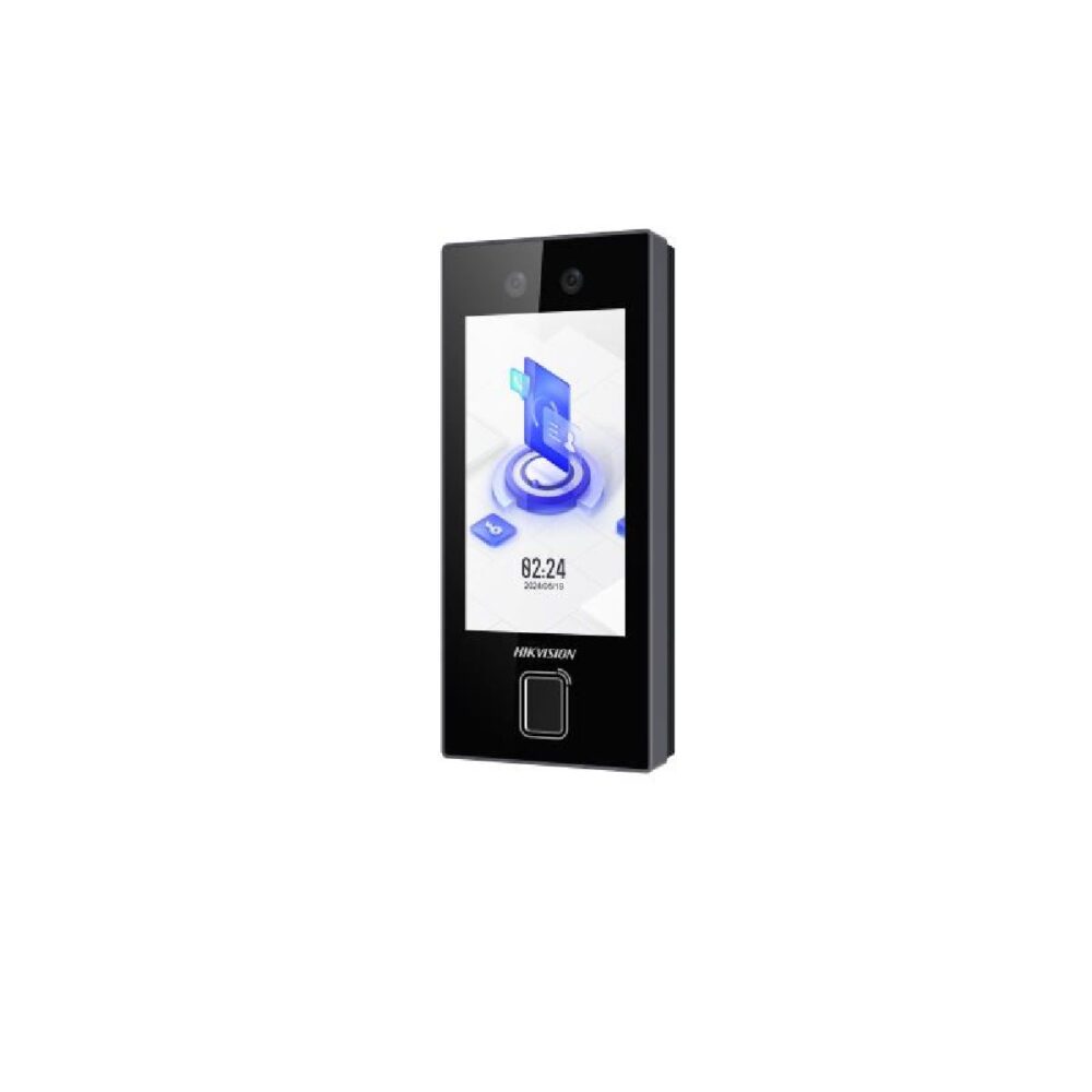 HIKVISION Terminal Min Moe WiFi de Reconocimiento Facial ULTRA RÁPIDO (Exterior IP65) / Hasta 1.5 mts en lectura / Soporta P2P Hik-Connect / 3,000 Usuarios /QR y Videoportero (ambientes de bajo ruido)