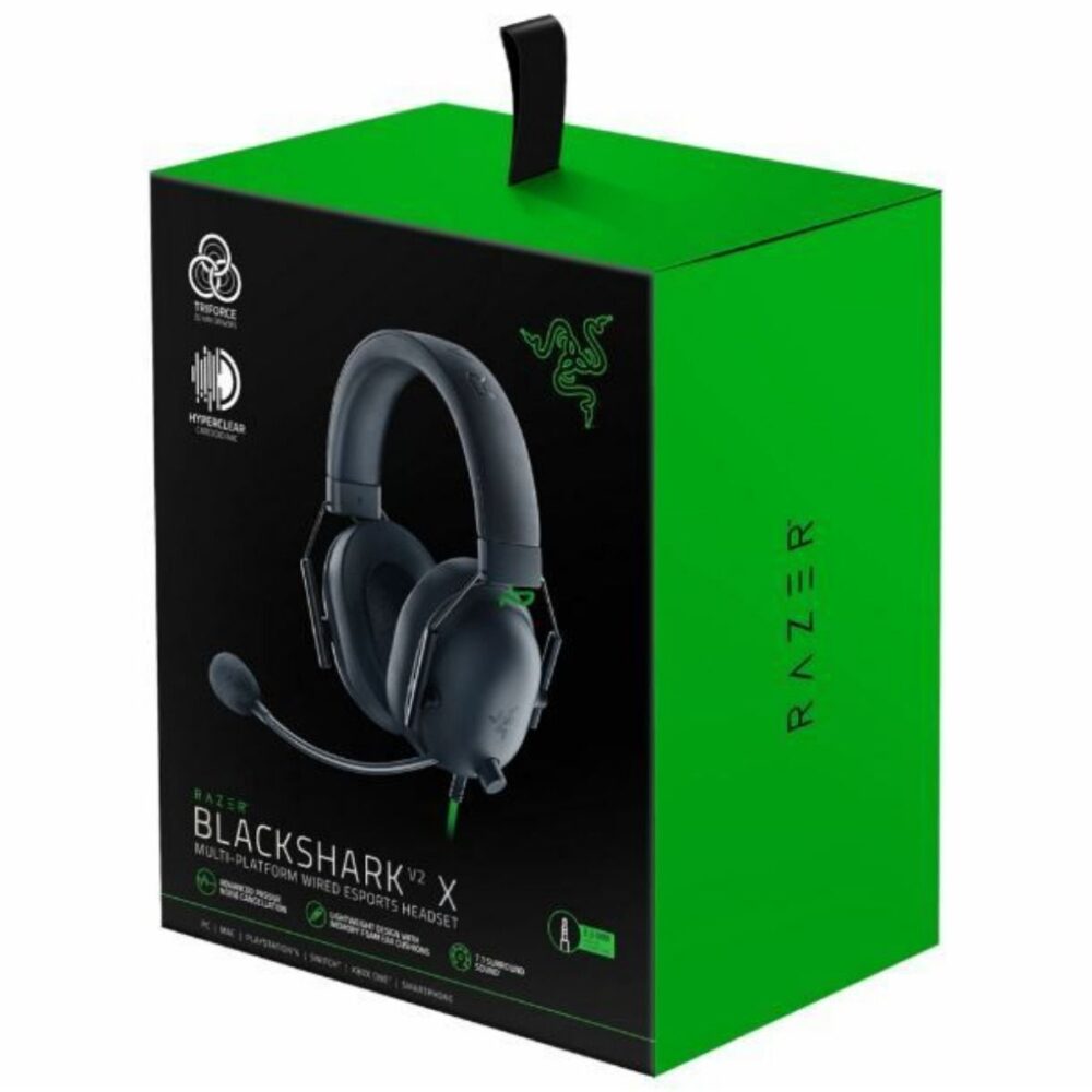 DIADEMA RAZER BLACKSHARK V2 X ALÁMBRICA GAMING NEGRA