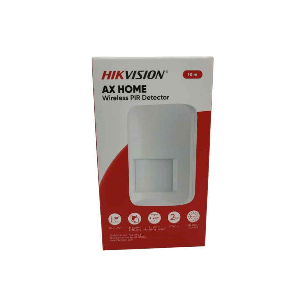 SENSOR PIR ALARMA AXHOME INALAMBRICO HIKVISION DS-PD201P10-WB