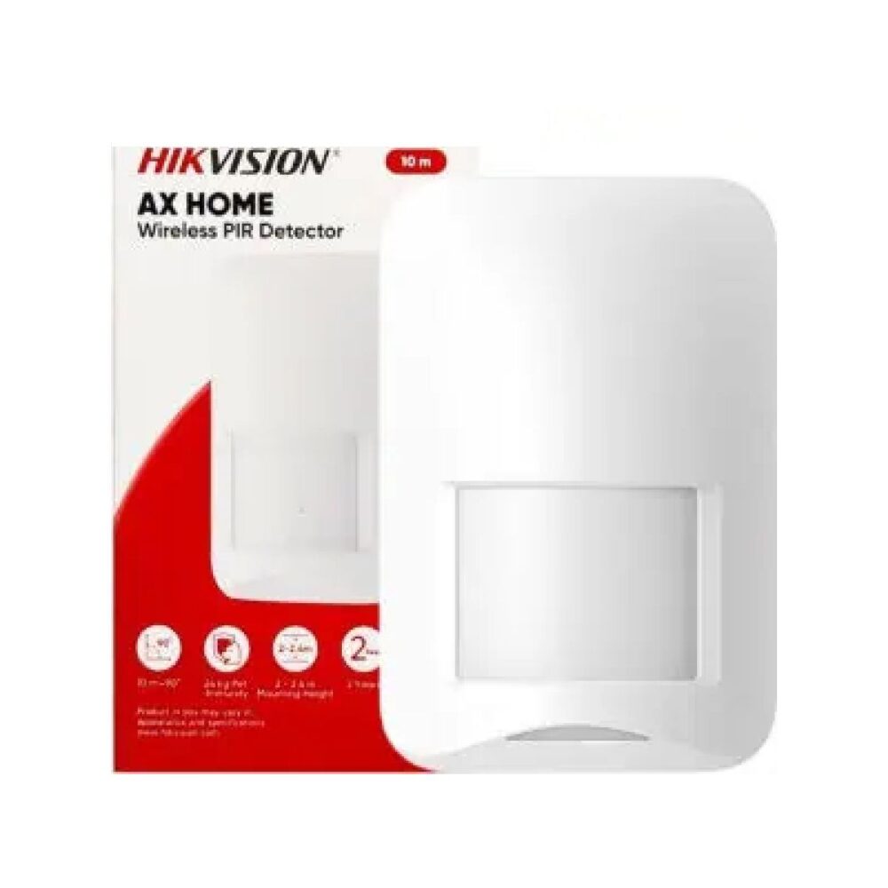 SENSOR PIR ALARMA AXHOME INALAMBRICO HIKVISION DS-PD201P10-WB