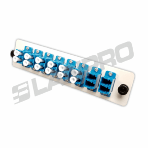 PANEL ADAPTADOR UNIFIBER PARA ODF METALICO CON 8 PIEZAS DE ADAPTADORES LC MONOMODO DUPLEX