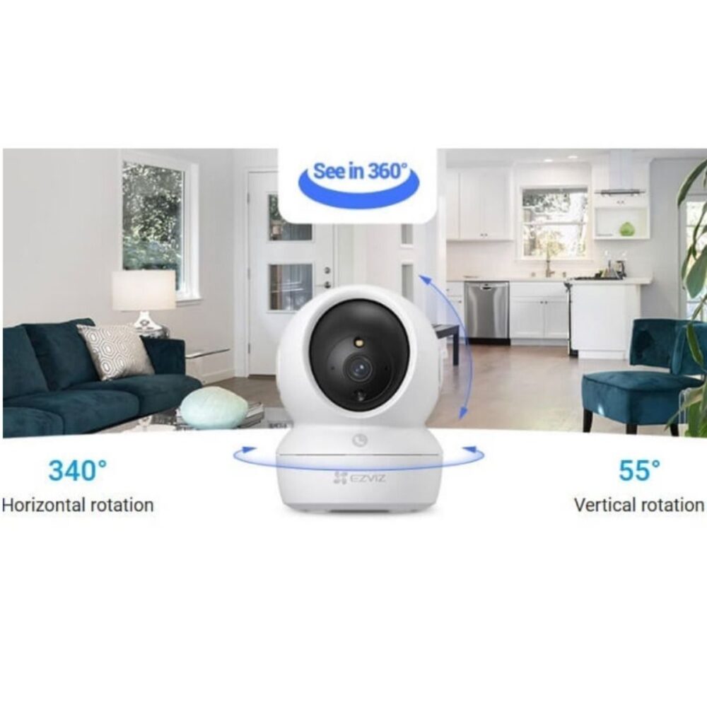 CAMARA EZVIZ WIFI H6C PT 3MP ALARMA 10mIR AUDIO SEGUIMIENTO