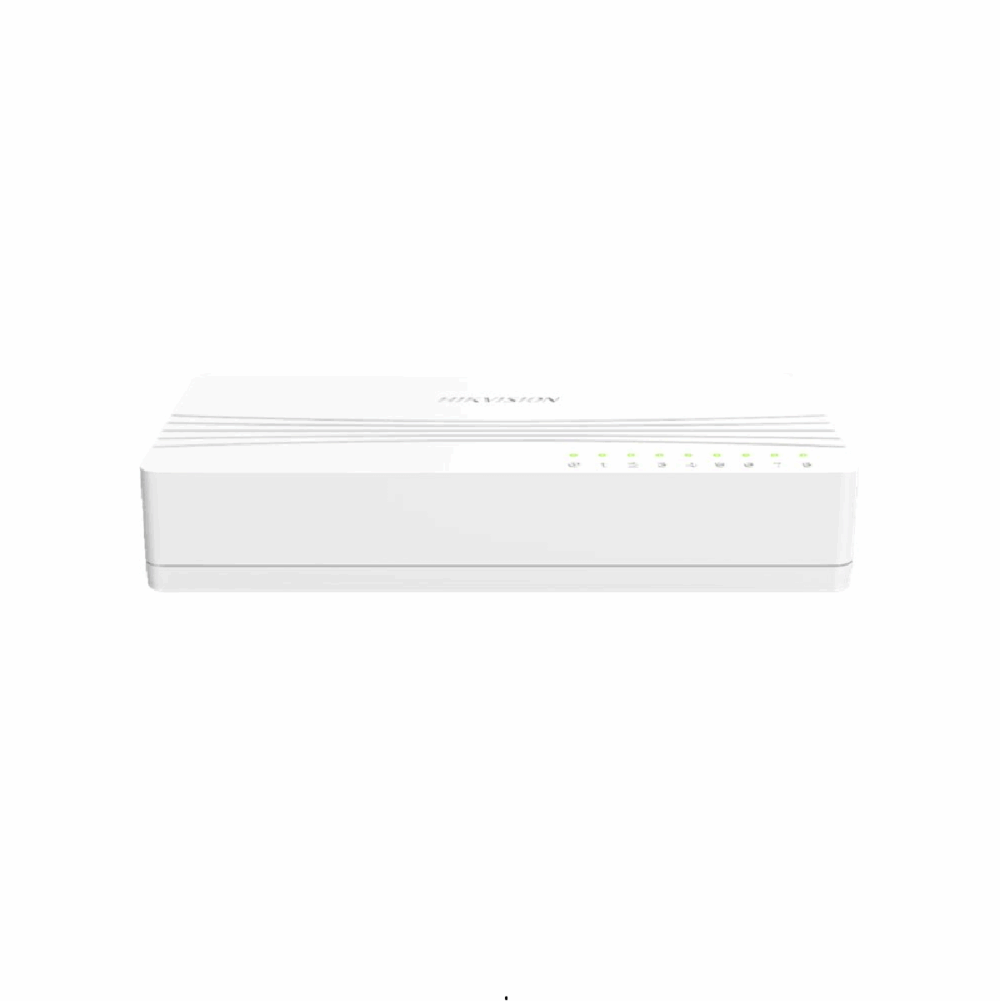 SWITCH NO ADMINISTRABLE DE ESCRITORIO DE 8 PUERTOS FAST ETHERNET 10 / 100 MBPS DS-3E0108D-O