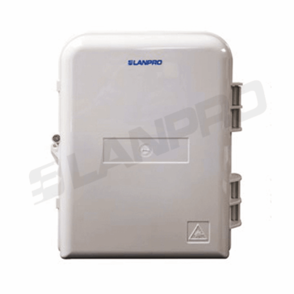 CAJA DE TERMINACIÓN FTTH EXTERIOR 16 PUERTOS SC/LC/FC/ST MONTAJE EN PARED O POSTE PLÁSTICO ABS. LPF205HOY00