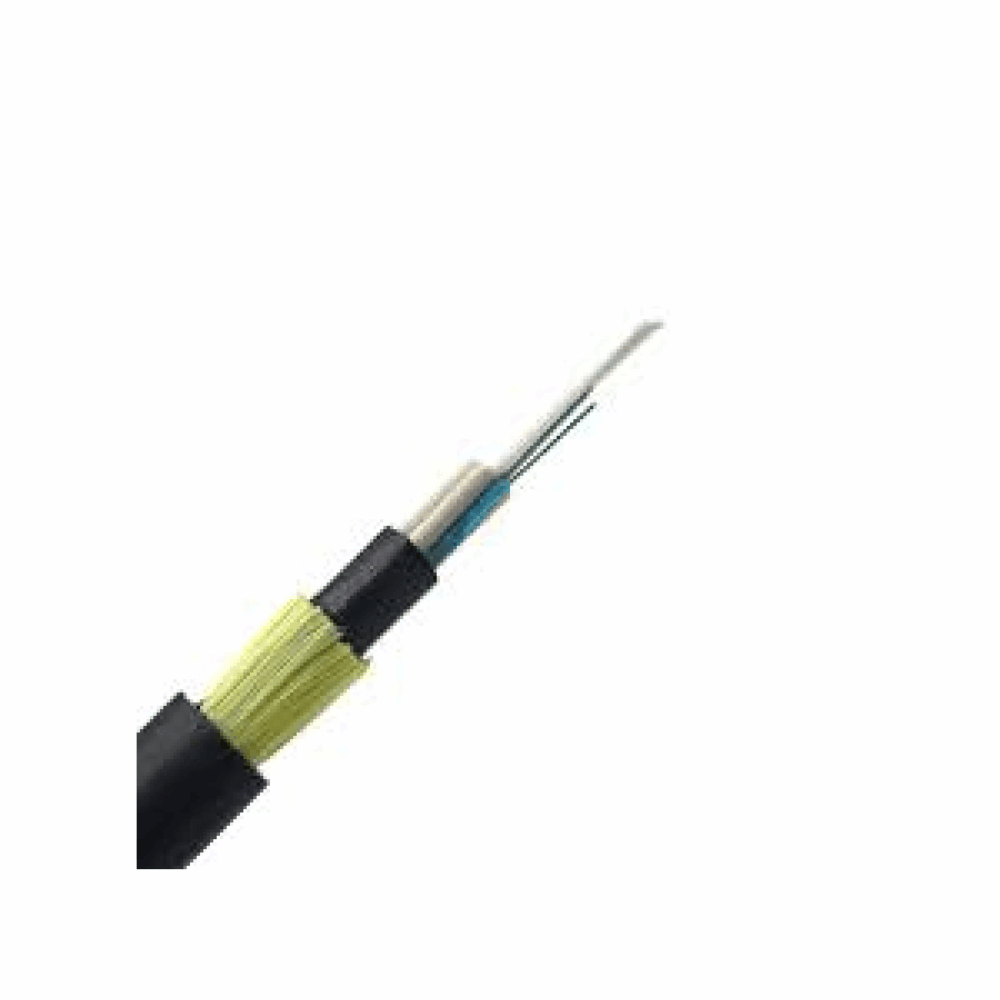 CABLE DE FIBRA ÓPTICA MINI ADSS 24 FIBRAS MONOMODO G652D, AUTOSOPORTADO, HASTA 120?m DE SPAN LPOC49120244ZC120