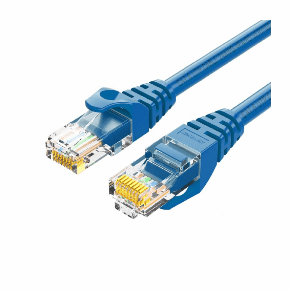 Patch cord CAT6 U/UTP 24AWG CU Funda PVC 30U azul 2 m