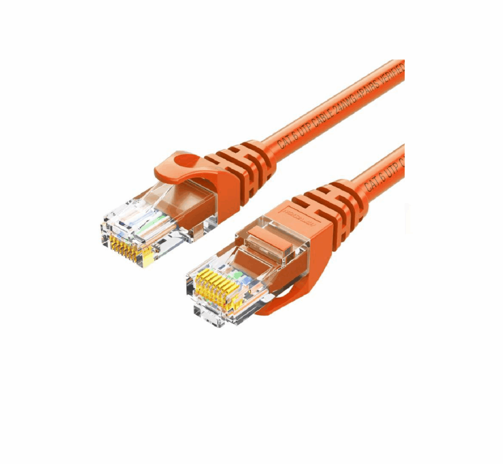Patch cord  CAT6 U/UTP 24AWG CU Funda PVC 30U naranja 5 m