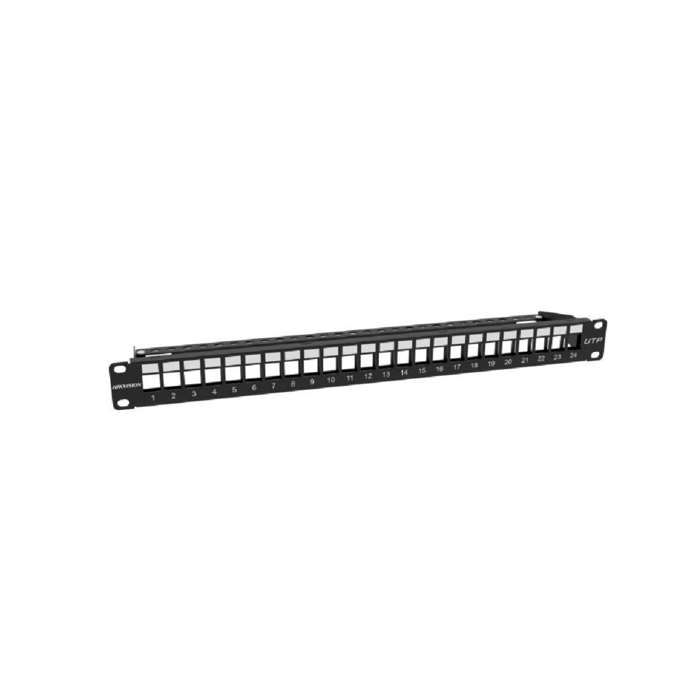 Patch Panel Sin Blindaje de 24 puertos Vacios, 1U.