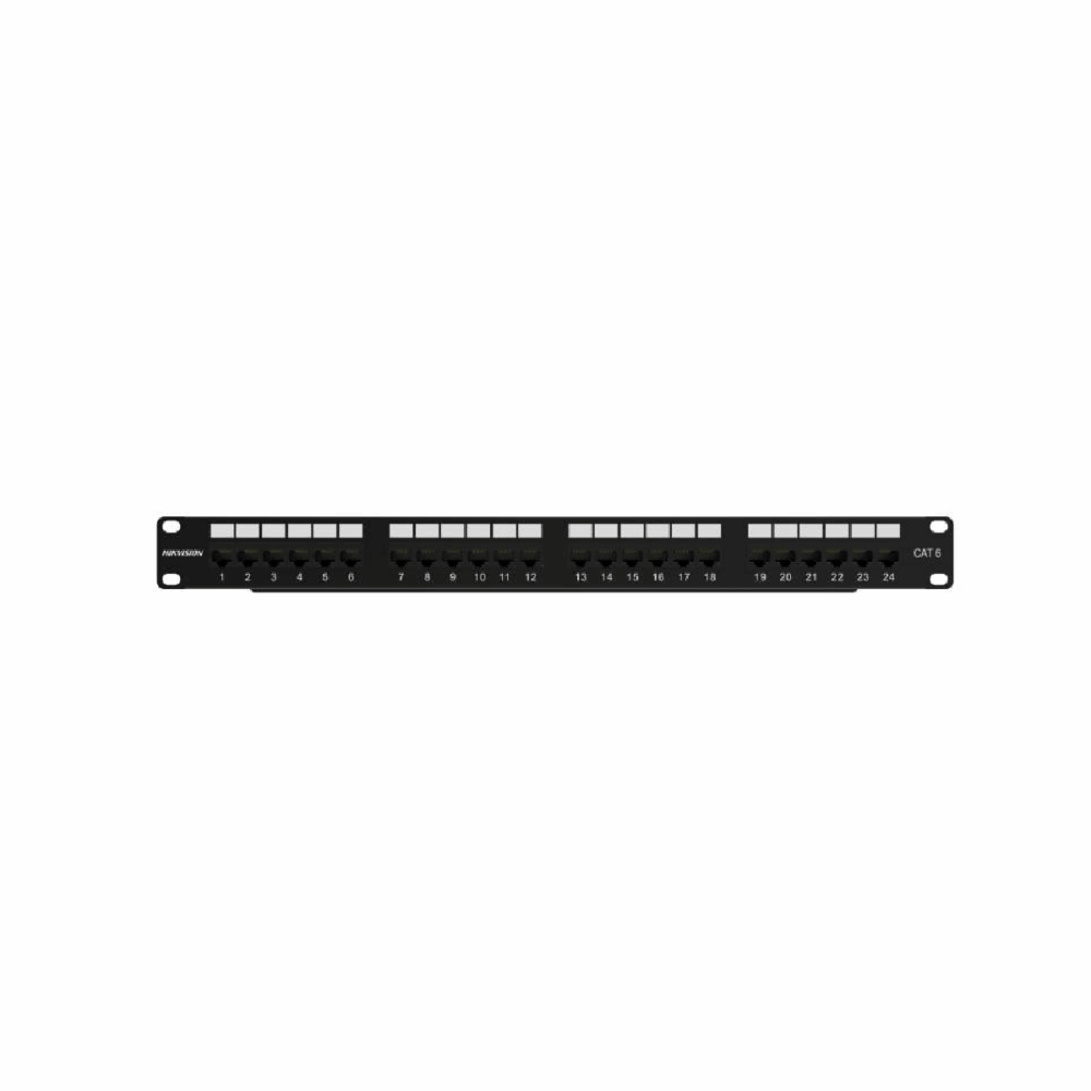 PATCH PANEL 24 PUERTOS CAT?6 / 1U / IDC / CUMPLE ANSI/TIA-568.2-D / CUERPO METÁLICO UL94V-0 / SOPORTA CABLES 2224?AWG