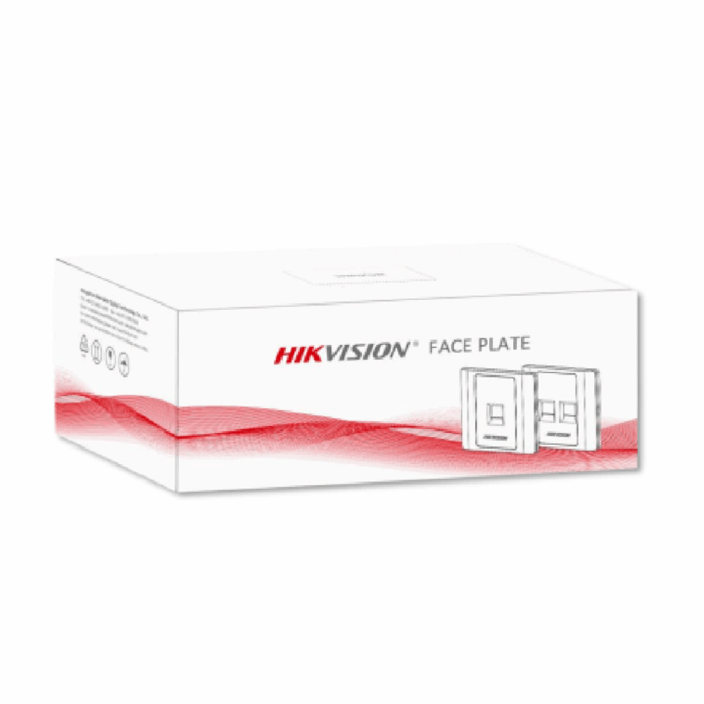 Rectangular, placa frontal plana RJ45 de 1 puerto, blanca, retardante a la llama UL94V-0; 20 unidades/caja