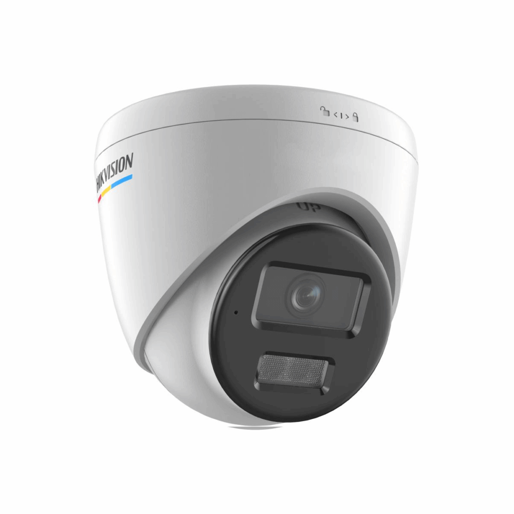 HIKVISION Cámara Turret IP, 4 Mpx, Lente 2.8 mm, 30m IR + Luz Blanca, Micrófono, IP67