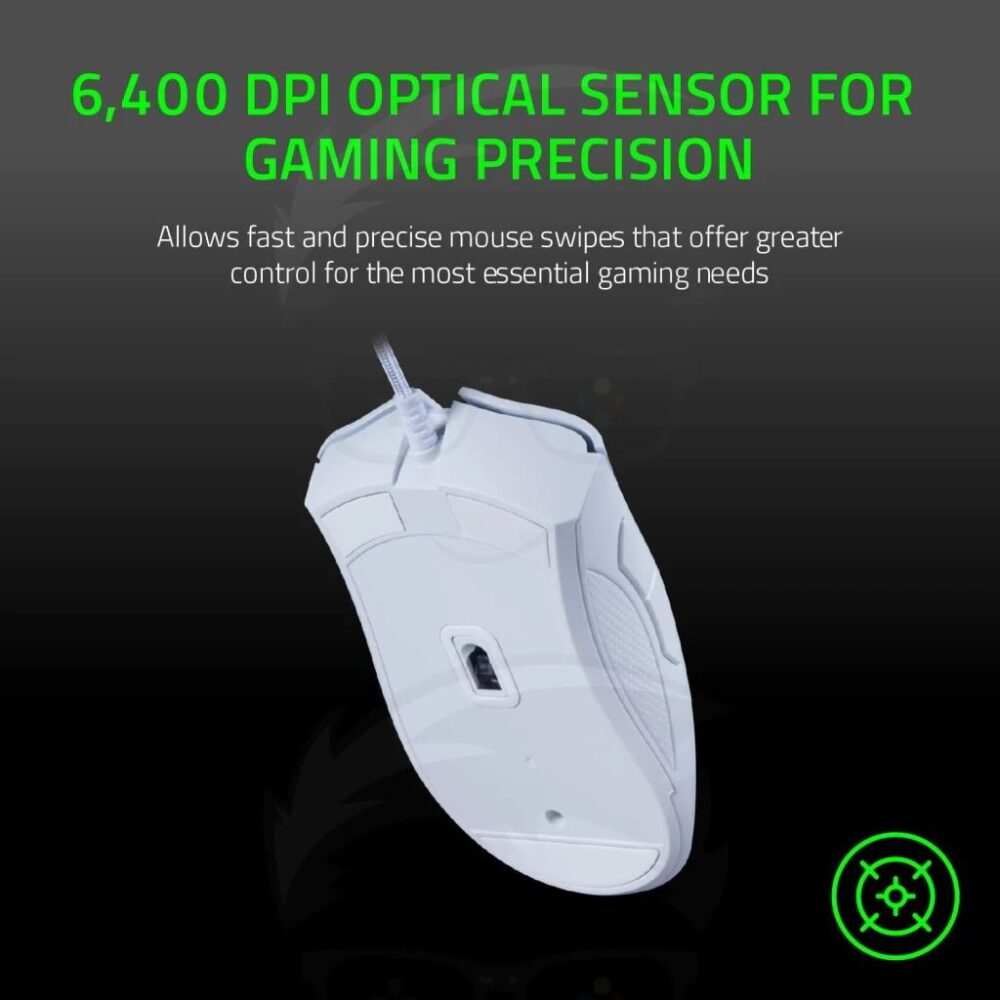 Mouse Gamer Razer DeathAdder Essential White Edition 6400dpi