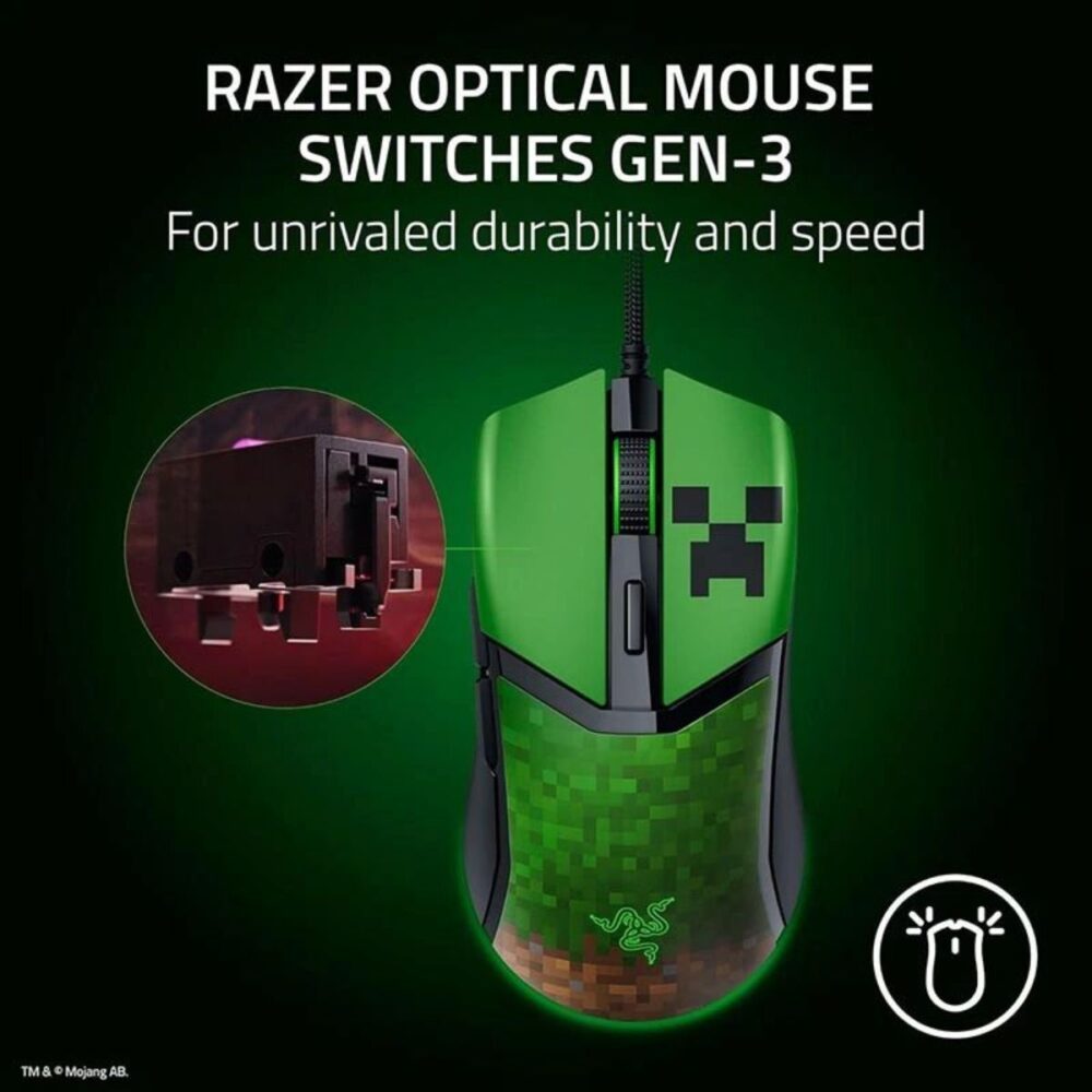 MOUSE GAMER RAZER COBRA MINECRAFT  RAZER