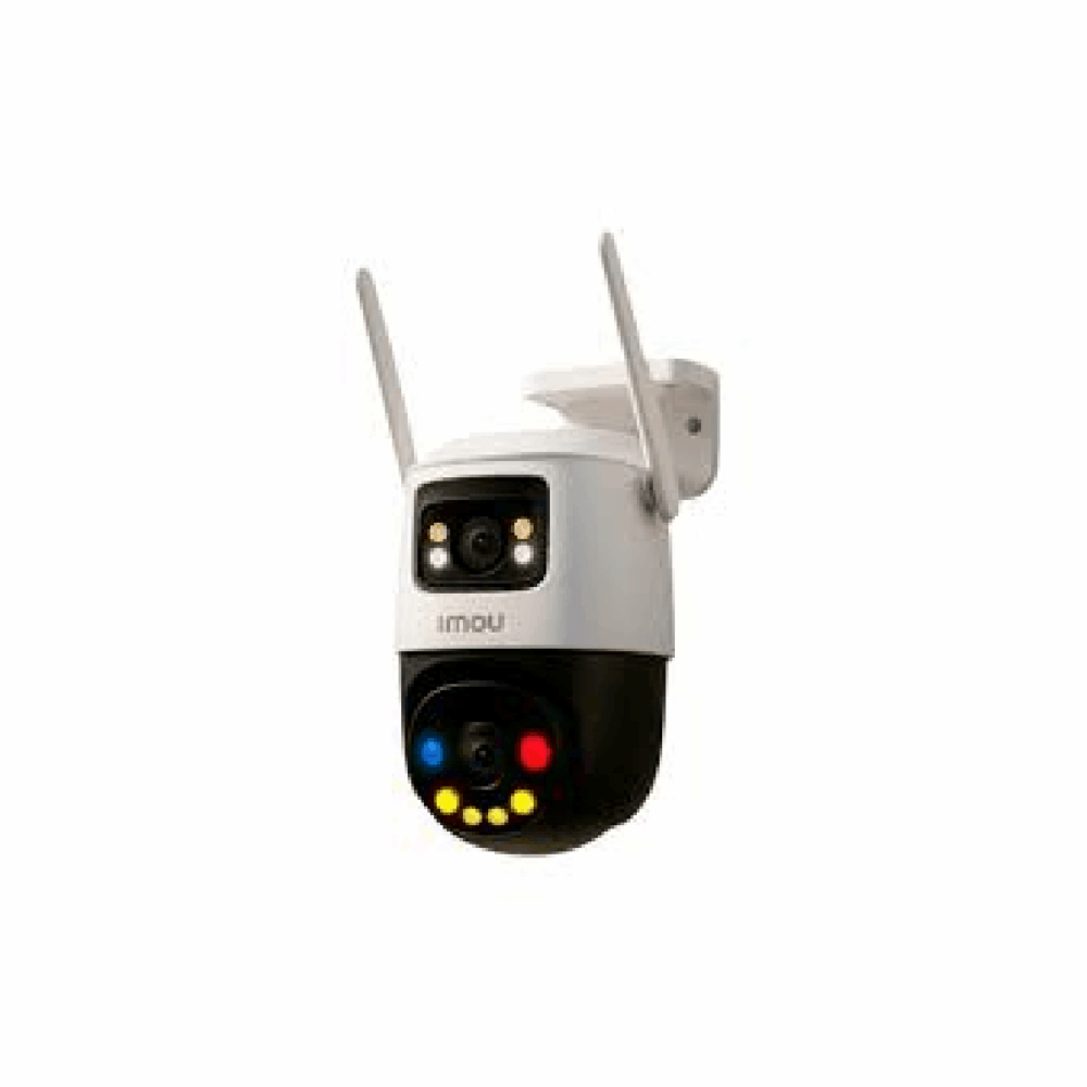 CAMARA IP/PT 10MP CRUISER DUAL 2 (5MP LENTE FIJO/5MP LENTE PT) LENTE 3.6MM, H.265, SMART FULL COLOR, WIFI 6, 2.4GHZ, ALGO PLAY, DISUACION ACTIVA LUZ ROJA Y AZUL, AUDIO 2VIAS, IP66 IMOU
