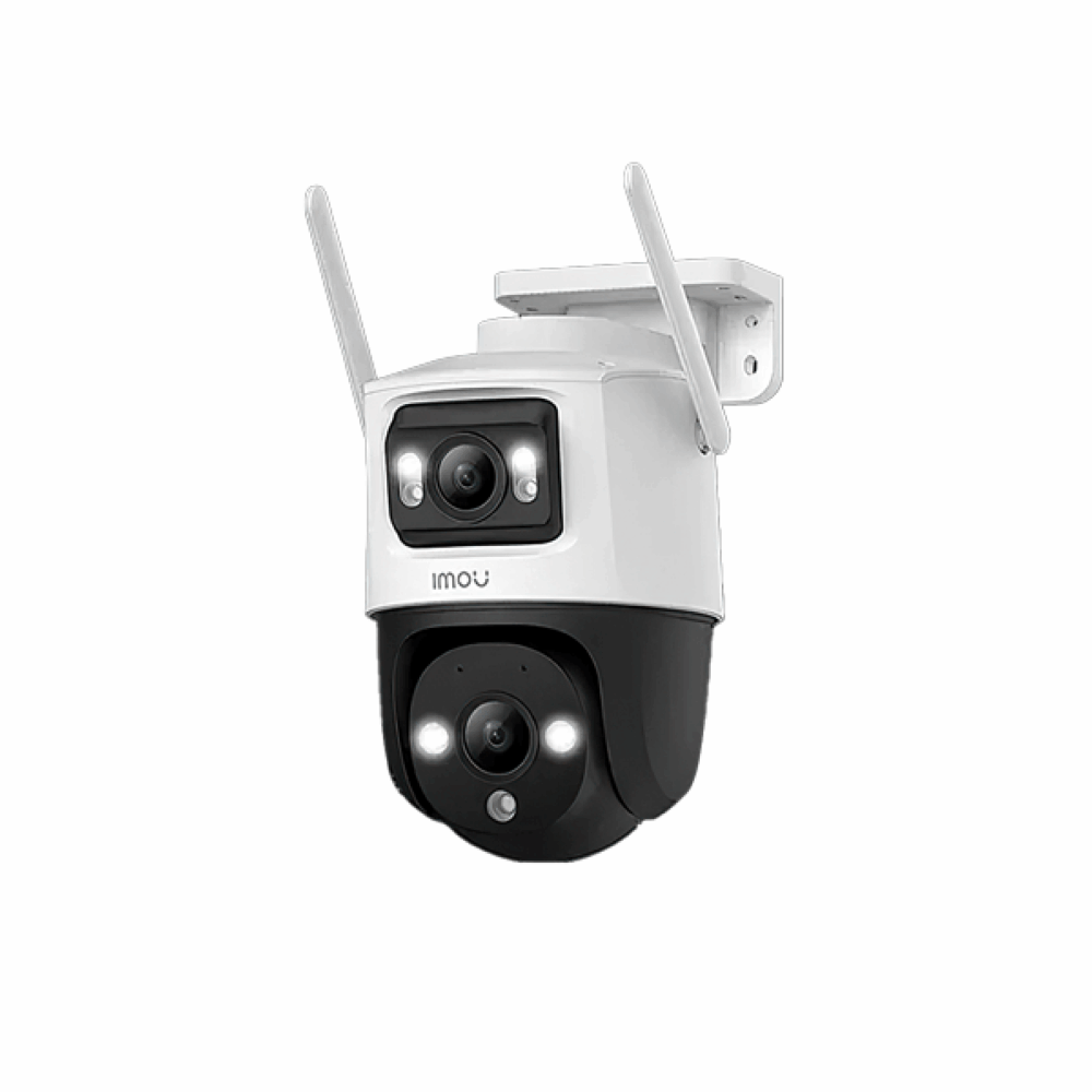 CAMARA IP/PT 10MP CRUISER DUAL 2 (5MP LENTE FIJO/5MP LENTE PT) LENTE 3.6MM, H.265, SMART FULL COLOR, WIFI 6, 2.4GHZ, ALGO PLAY, DISUACION ACTIVA LUZ ROJA Y AZUL, AUDIO 2VIAS, IP66 IMOU