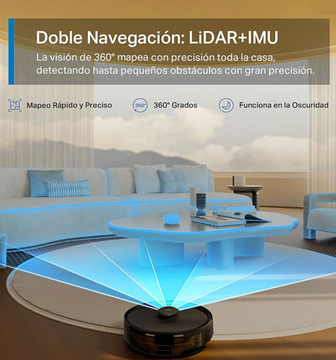 Aspiradora Robot Tp Link Tapo Rv30 Max Plus Base Autovaciado