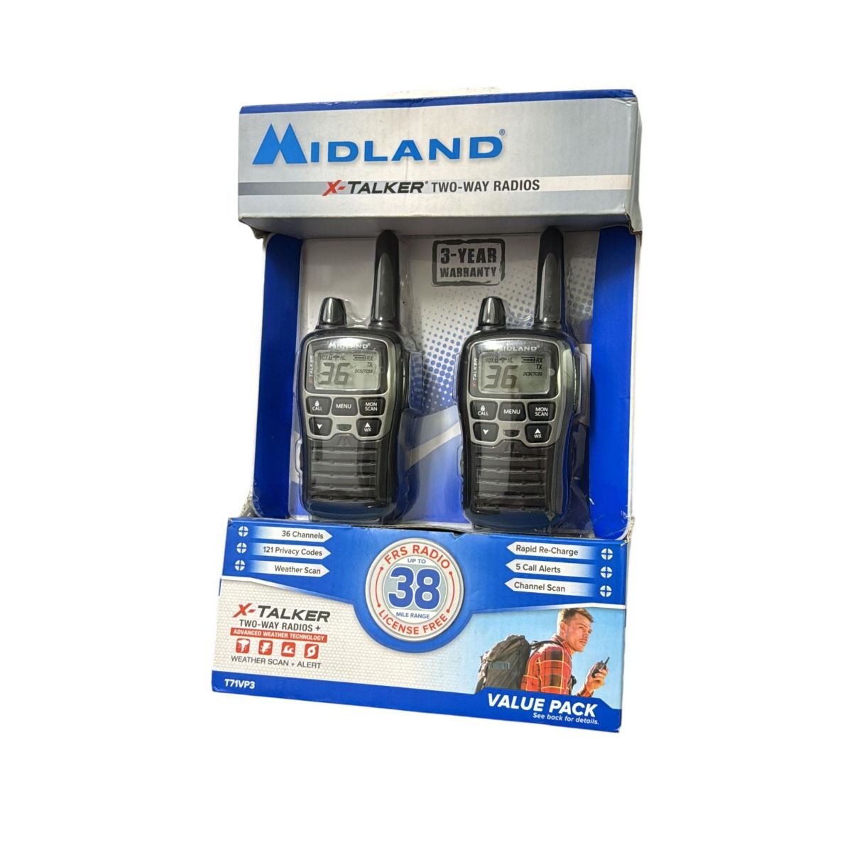 2 Walkie-Talkie X-Talker Midland-107046, Largo alcance