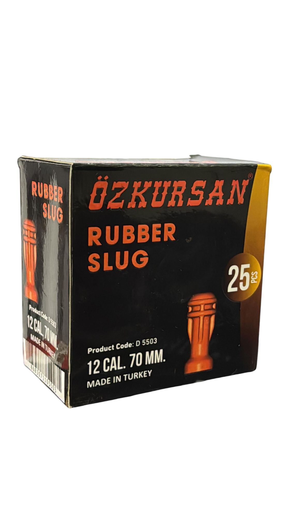 Caja 25 unidades cartucho Rubber Slug Ozkursan Escopeta