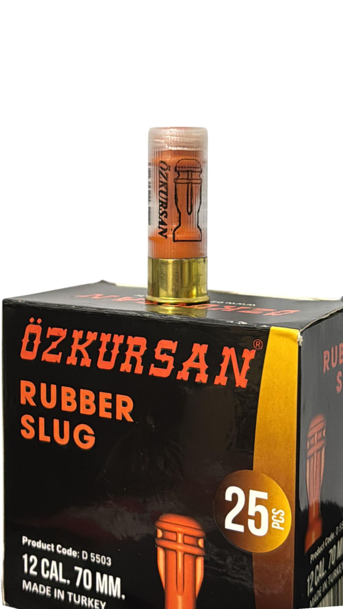 Caja 25 unidades cartucho Rubber Slug Ozkursan Escopeta