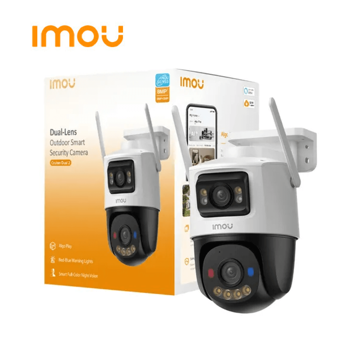 Cámara WiFi6 Imou Cruiser Dual 8MP PTZ PC-S7XEN-8M0WED-03