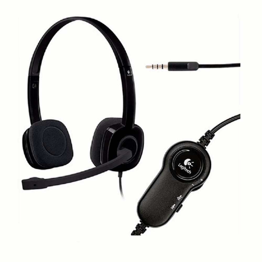 DIADEMA LOGITECH PLUG 3.5 MM NEGRO