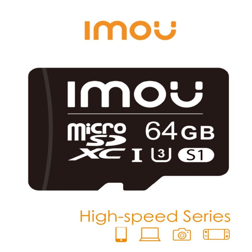 MicroSD Imou 64GB Clase 10 U3 V30 Alta Velocidad ST2-64-S1