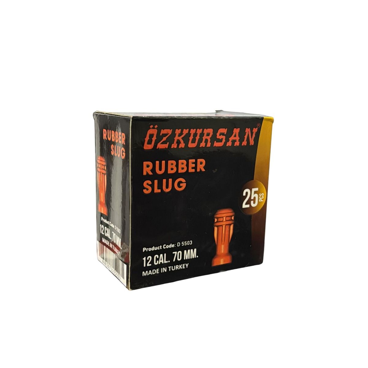Caja 25 unidades cartucho Rubber Slug Ozkursan Escopeta