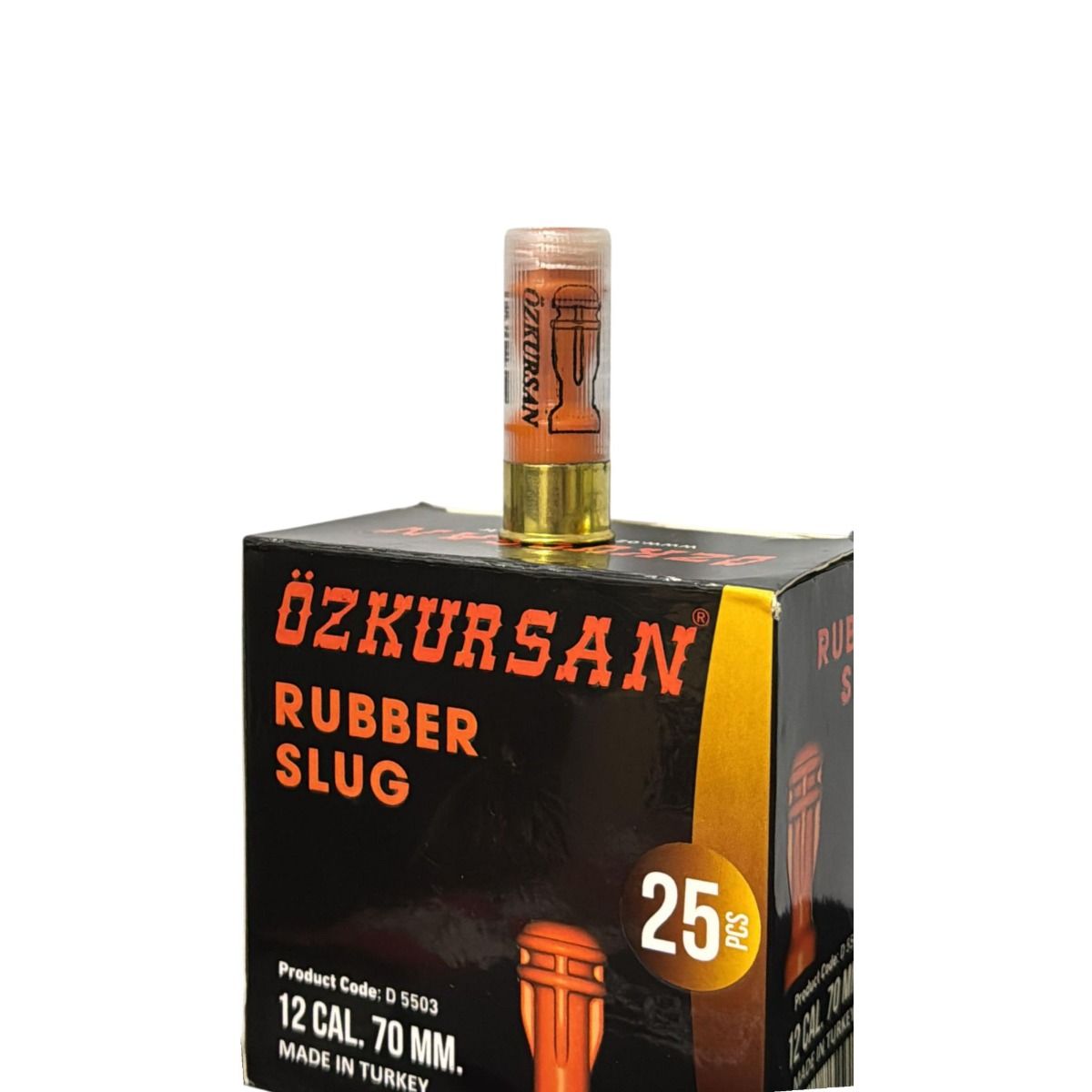 Caja 25 unidades cartucho Rubber Slug Ozkursan Escopeta