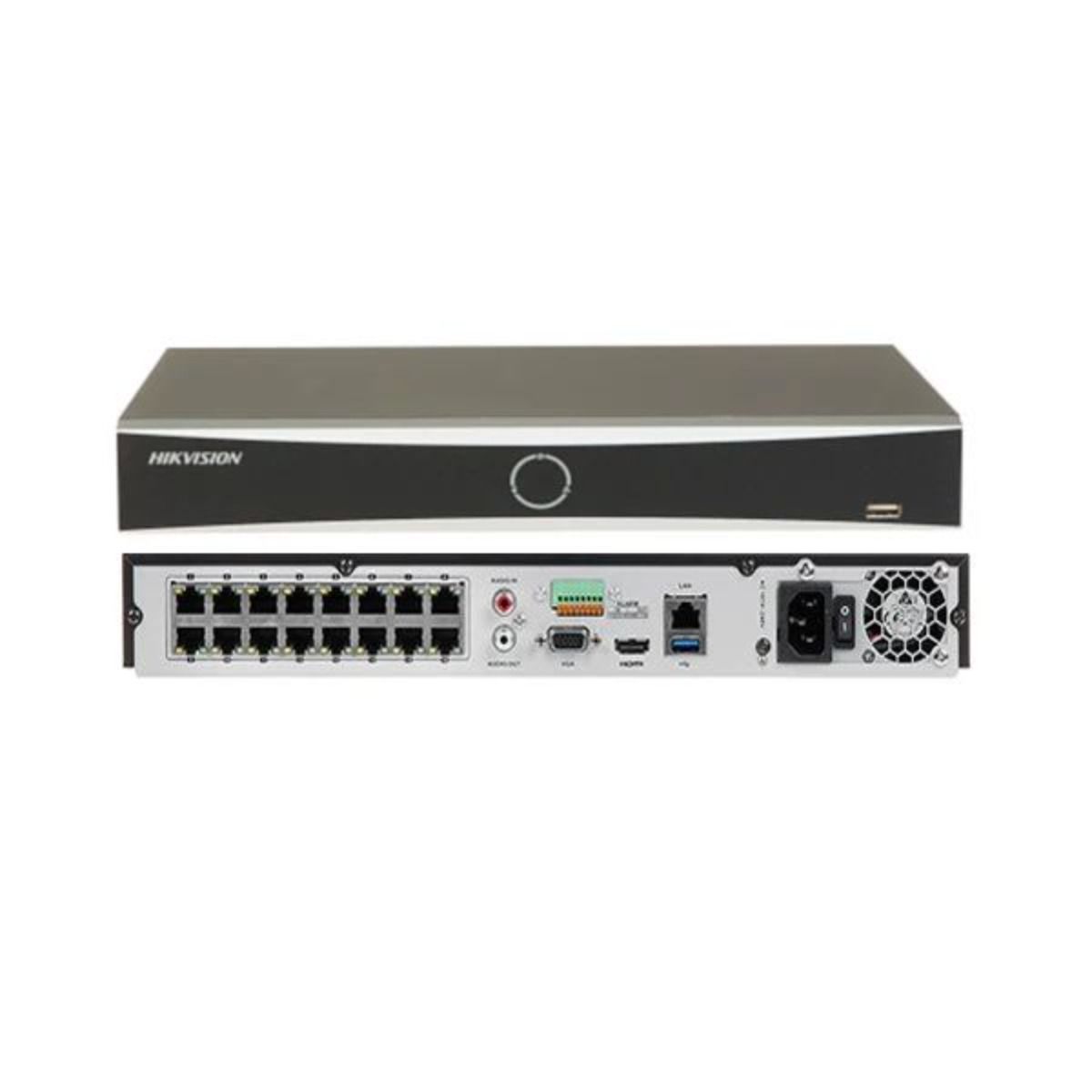 DS-7716NXI-16P Hikvision NVR 16 Canales PoE AcuSense
