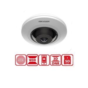 Cámara IP Fisheye Hikvision DS-2CD2955G0-ISU 5MP 180°