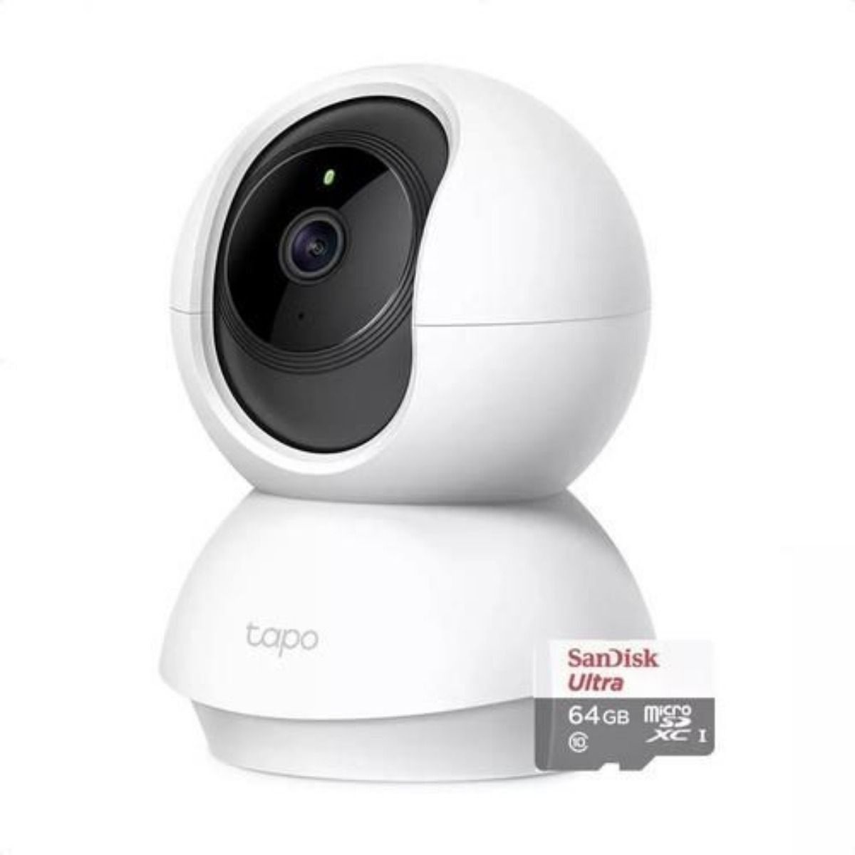 Combo Cámara de Seguridad Tp Link 2mp WiFi Robótica Tapo C200 + Micro SD 64GB