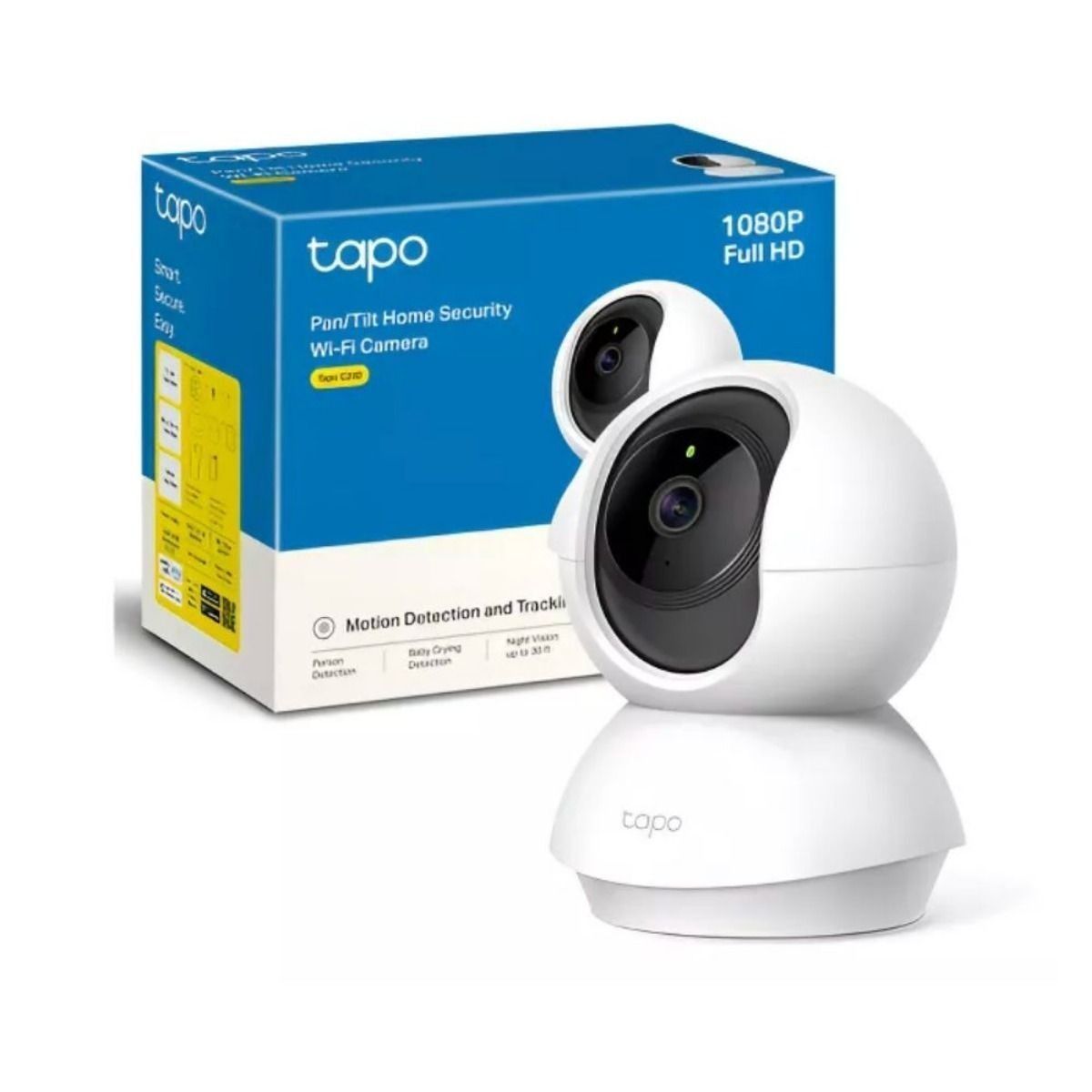 Combo Cámara de Seguridad Tp Link 2mp WiFi Robótica Tapo C200 + Micro SD 64GB