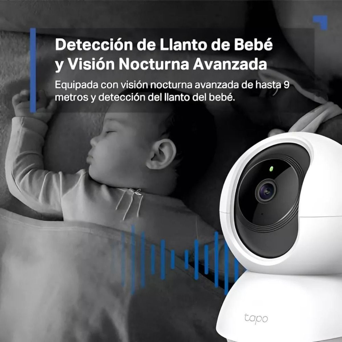 Combo Cámara de Seguridad Tp Link 2mp WiFi Robótica Tapo C200 + Micro SD 64GB