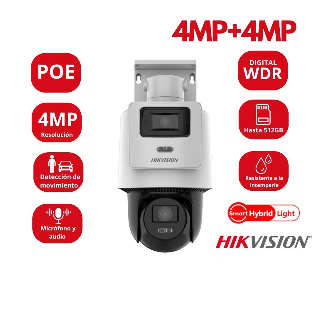 Cámara Seguridad PT Hikvision DS-2SE2C400MWG-E 4MP TandemVu