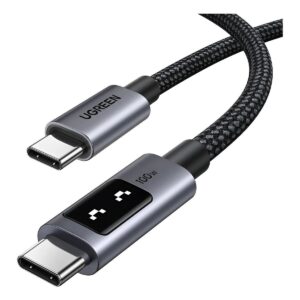 Cable Cargador Ugreen Uno Usb-c Carga Rápida 100w 480mbps 1m Negro
