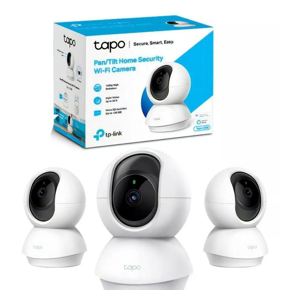 Combo 3 Cámaras seguridad Tp Link WIFI 2mp 1080p Tapo C200