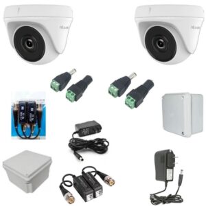 Kit Hilook 2 Cámaras de Seguridad THC-T120-PC + Accesorios