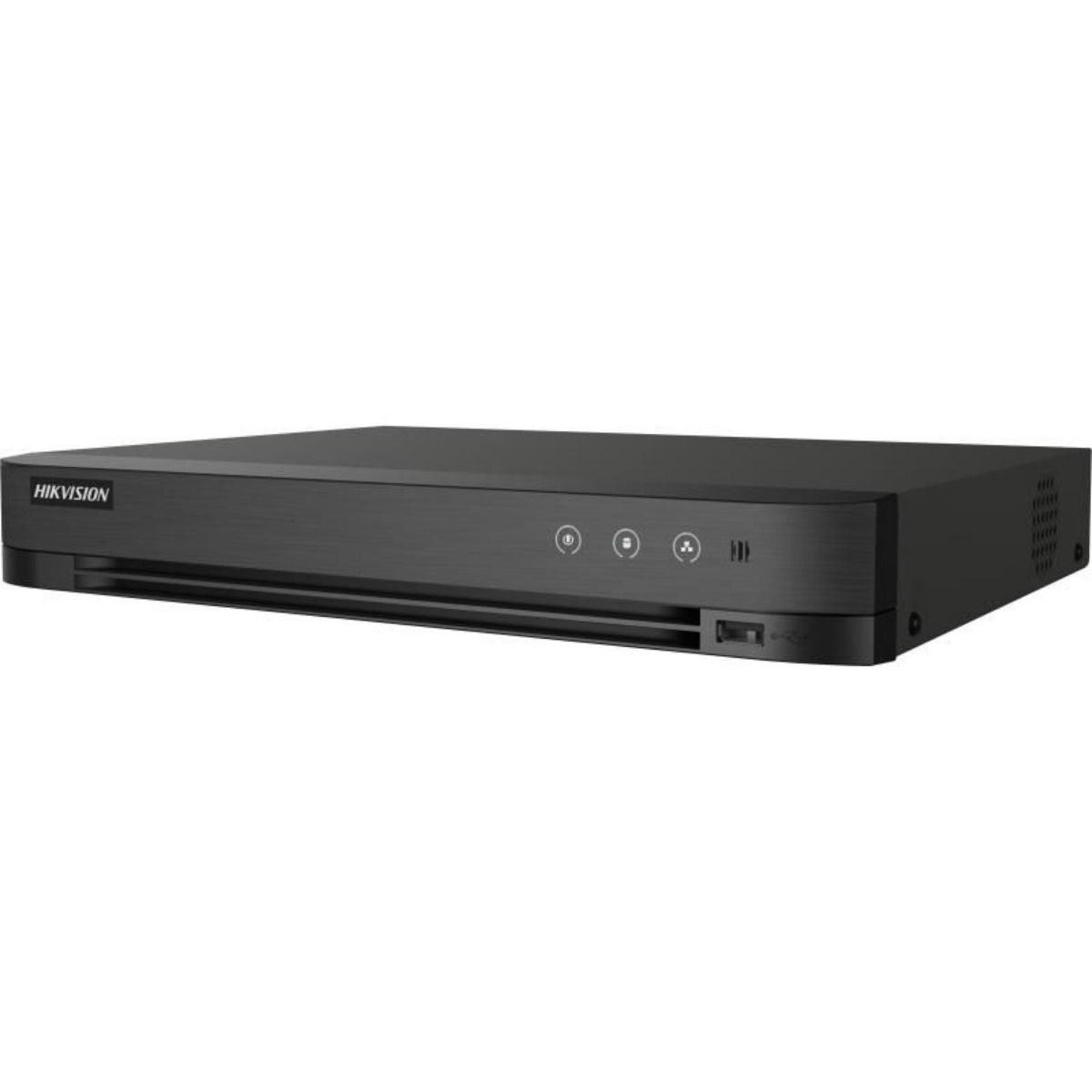 DVR Hikvision iDS-7204HUHI-M1 4 Canales 5MP AcuSense Audio Alarmas