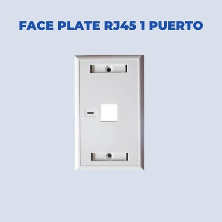 Tapa (faceplate) 1 Perforacion Color Blanco