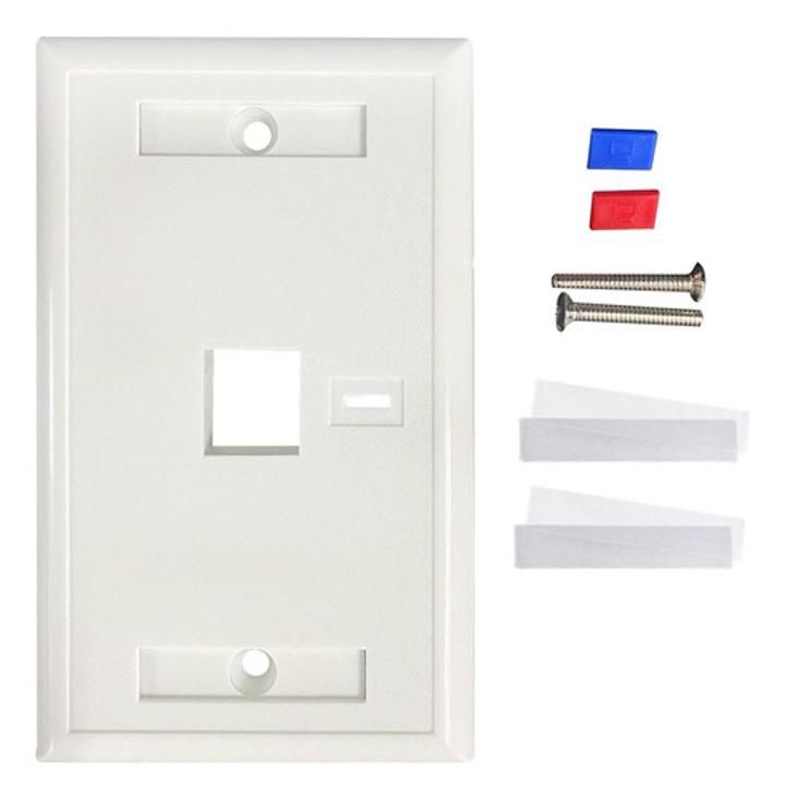 Tapa (faceplate) 1 Perforacion Color Blanco