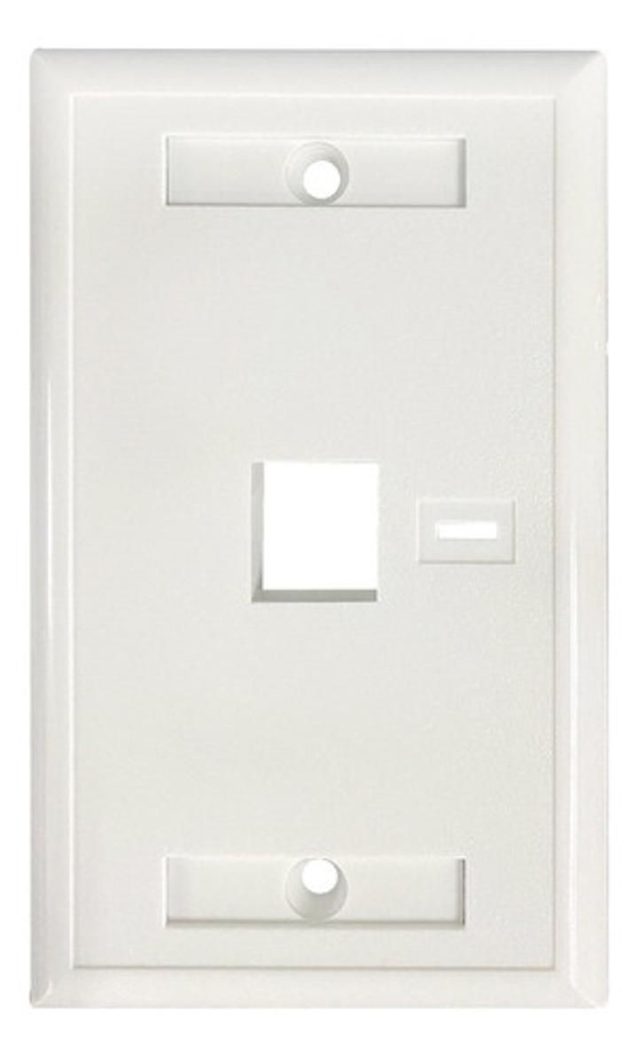 Tapa (faceplate) 1 Perforacion Color Blanco