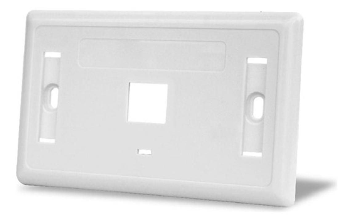 Tapa (faceplate) 1 Perforacion Color Blanco